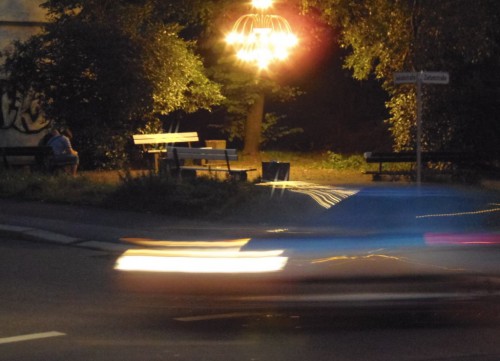 Kronleuchter am "Kranzplatz", wie die Ecke an der Zietenstraße genannt worden war