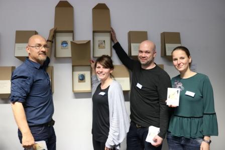 Mitarbeiter der Kontaktstelle Jugendsucht- und Drogenberatung. Von links nach rechts: Andreas Rothe, Denise Merkel, Marco Dobeck, Josephine Seidel